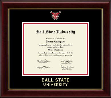 Ball State University diploma frame - Masterpiece Medallion Diploma Frame in Gallery