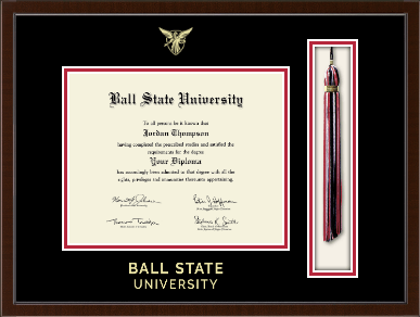 Ball State University diploma frame - Tassel & Cord Diploma Frame in Delta