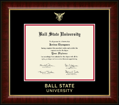 Ball State University diploma frame - Gold Embossed Diploma Frame in Murano
