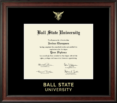 Ball State University diploma frame - Gold Embossed Diploma Frame in Studio