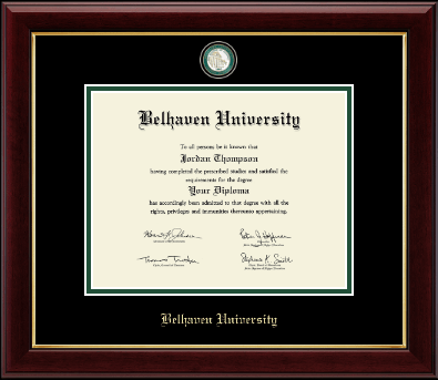 Belhaven University diploma frame - Masterpiece Medallion Diploma Frame in Gallery