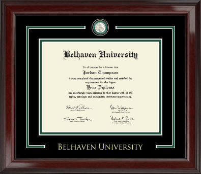 Belhaven University diploma frame - Showcase Edition Diploma Frame in Encore
