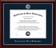 University of Mary Washington Masterpiece Medallion Diploma Frame in Gallery Silver