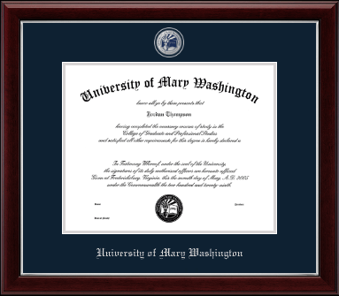 University of Mary Washington diploma frame - Masterpiece Medallion Diploma Frame in Gallery Silver
