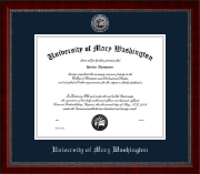 University of Mary Washington Silver Engraved Medallion Diploma Frame in Sutton