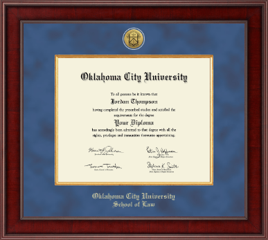 Oklahoma City University diploma frame - Presidential Gold Engraved Diploma Frame in Jefferson