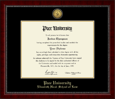 Pace University diploma frame - Gold Engraved Medallion Diploma Frame in Sutton