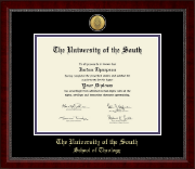 The University of the South diploma frame - Gold Engraved Medallion Diploma Frame in Sutton