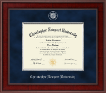 Christopher Newport University Presidential Masterpiece Diploma Frame in Jefferson
