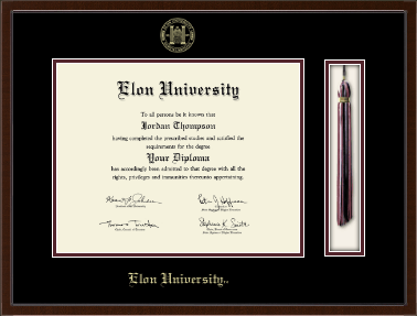 Elon University diploma frame - Tassel & Cord Diploma Frame in Delta