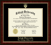 Lehigh University diploma frame - Gold Embossed Diploma Frame in Murano