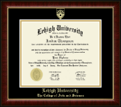 Lehigh University diploma frame - Gold Embossed Diploma Frame in Murano
