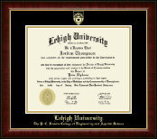 Lehigh University diploma frame - Gold Embossed Diploma Frame in Murano