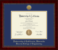 University of California Riverside diploma frame - Gold Engraved Medallion Diploma Frame in Sutton