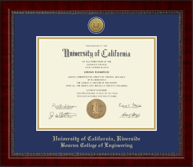 University of California Riverside diploma frame - Gold Engraved Medallion Diploma Frame in Sutton