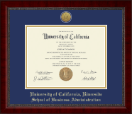 University of California Riverside diploma frame - Gold Engraved Medallion Diploma Frame in Sutton