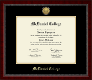 McDaniel College Gold Engraved Medallion Diploma Frame in Sutton