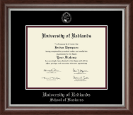 University of Redlands diploma frame - Silver Embossed Diploma Frame in Devonshire
