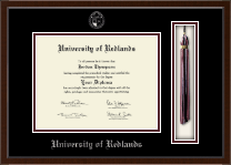 University of Redlands Tassel Edition Diploma Frame in Delta
