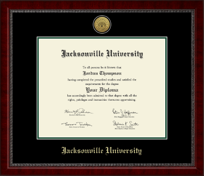 Jacksonville University diploma frame - Gold Engraved Medallion Diploma Frame in Sutton