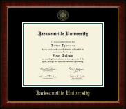 Jacksonville University Gold Embossed Diploma Frame in Murano