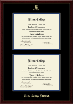 Blinn College diploma frame - Double Diploma Frame in Galleria