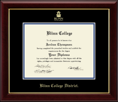 Blinn College diploma frame - Gold Embossed Diploma Frame in Gallery