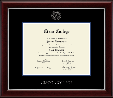 Cisco College diploma frame - Silver Embossed Diploma Frame in Gallery Silver