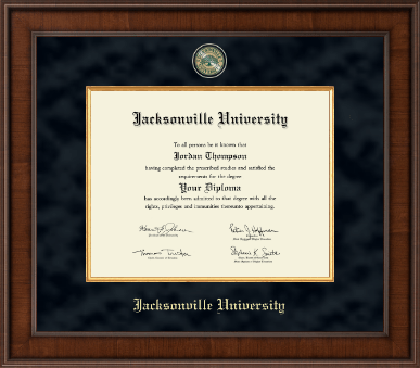Jacksonville University diploma frame - Presidential Masterpiece Diploma Frame in Madison