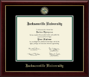 Jacksonville University Masterpiece Medallion Diploma Frame in Gallery