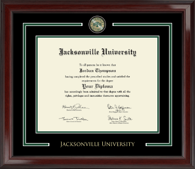 Jacksonville University diploma frame - Showcase Edition Diploma Frame in Encore