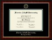 Florida A&M University diploma frame - Gold Embossed Diploma Frame in Murano