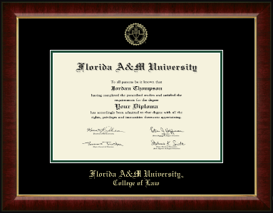 Florida A&M University diploma frame - Gold Embossed Diploma Frame in Murano