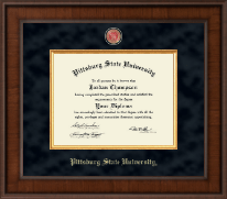 Pittsburg State University Presidential Masterpiece Diploma Frame in Madison