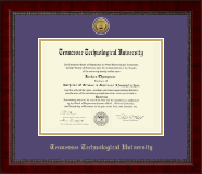 Tennessee Technological University diploma frame - Gold Engraved Medallion Diploma Frame in Sutton