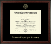 Tennessee Technological University Gold Embossed Diploma Frame in Studio