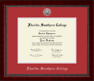 Florida Southern College Silver Engraved Medallion Diploma Frame in Sutton