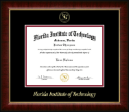 Florida Institute of Technology Gold Embossed Diploma Frame in Murano