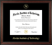 Florida Institute of Technology Gold Embossed Diploma Frame in Studio