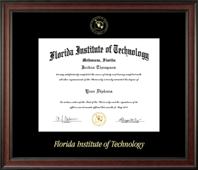 Florida Institute of Technology diploma frame - Gold Embossed Diploma Frame in Studio