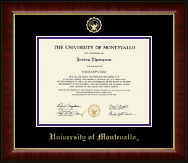 University of Montevallo Gold Embossed Diploma Frame in Murano