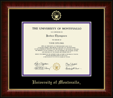 University of Montevallo diploma frame - Gold Embossed Diploma Frame in Murano