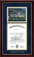 United States Naval Academy diploma frame - Campus Scene Masterpiece Diploma Frame - Aerial View in Gallery