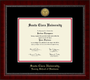 Santa Clara University diploma frame - Gold Engraved Medallion Diploma Frame in Sutton