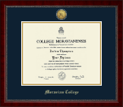 Moravian College Gold Engraved Medallion Diploma Frame in Sutton