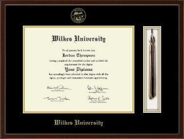 Wilkes University diploma frame - Tassel & Cord Diploma Frame in Delta
