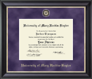 University of Mary Hardin-Baylor Regal Edition Diploma Frame in Noir