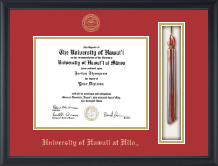 University of Hawaii at Hilo Tassel Edition Diploma Frame in Obsidian