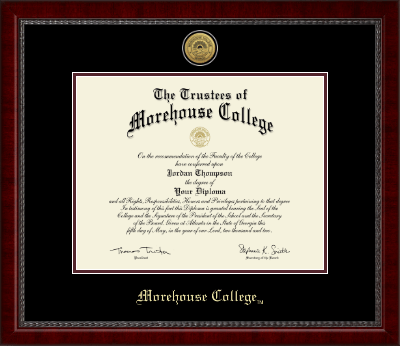 Morehouse College diploma frame - Gold Engraved Medallion Diploma Frame in Sutton