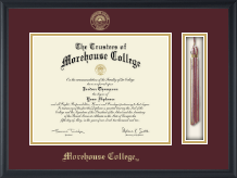 Morehouse College diploma frame - Tassel & Cord Diploma Frame in Obsidian